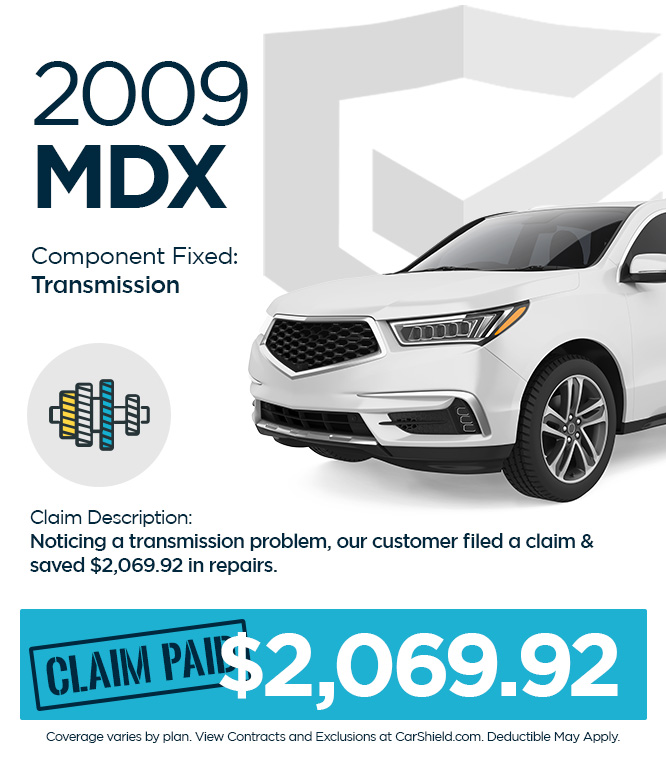 claim paid on 2009 MDX