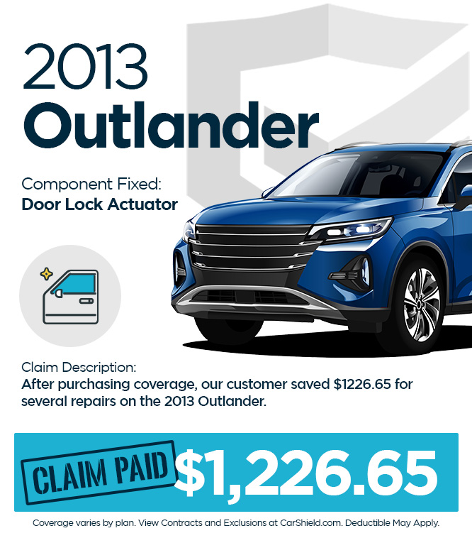 claim paid on 2013 Outlander