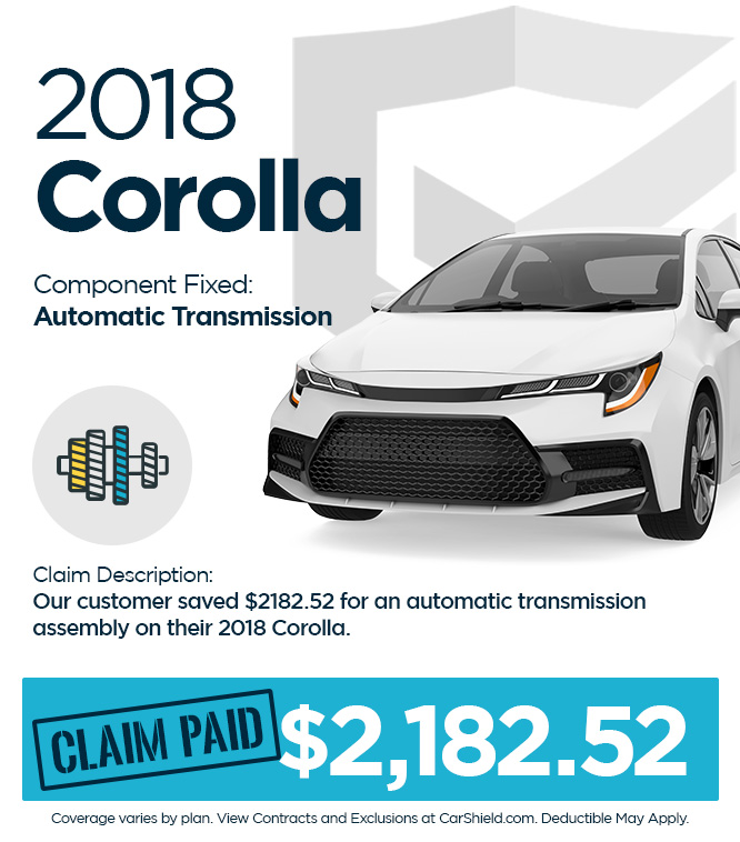 claim paid on 2018 Corolla