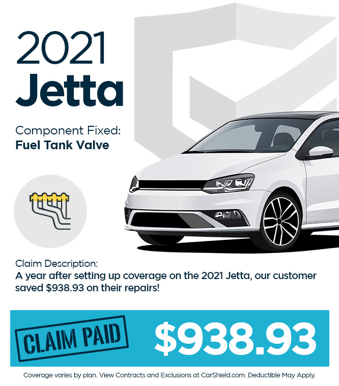 claim paid on 2021 Jetta